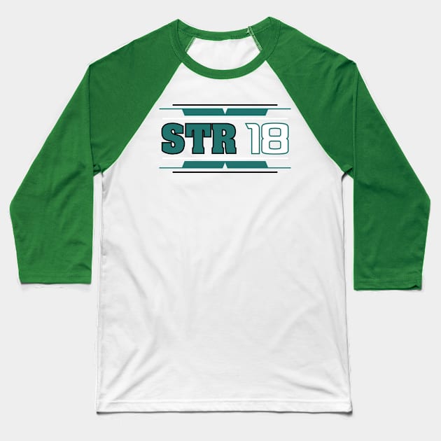 #18 STR Logo Baseball T-Shirt by Lifeline/BoneheadZ Apparel